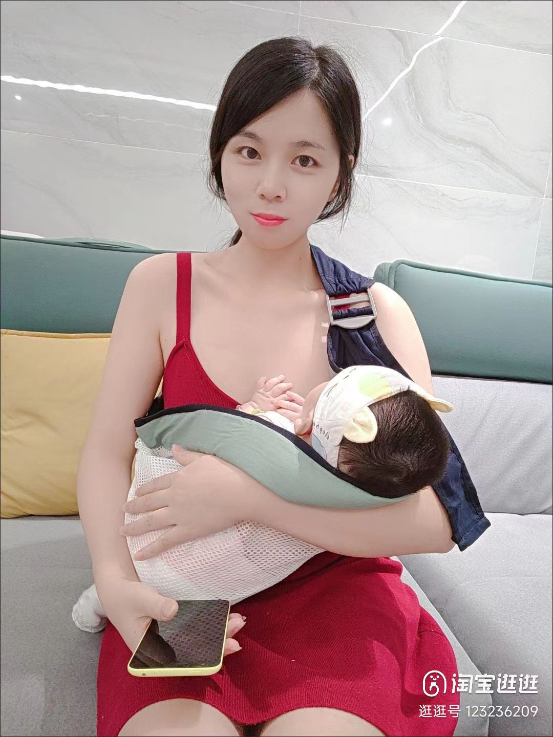 萌森鸭旗舰店:19.9元! 萌森鸭抱娃神器解放双手新生婴儿背带外出简易前抱式孩子宝宝-2