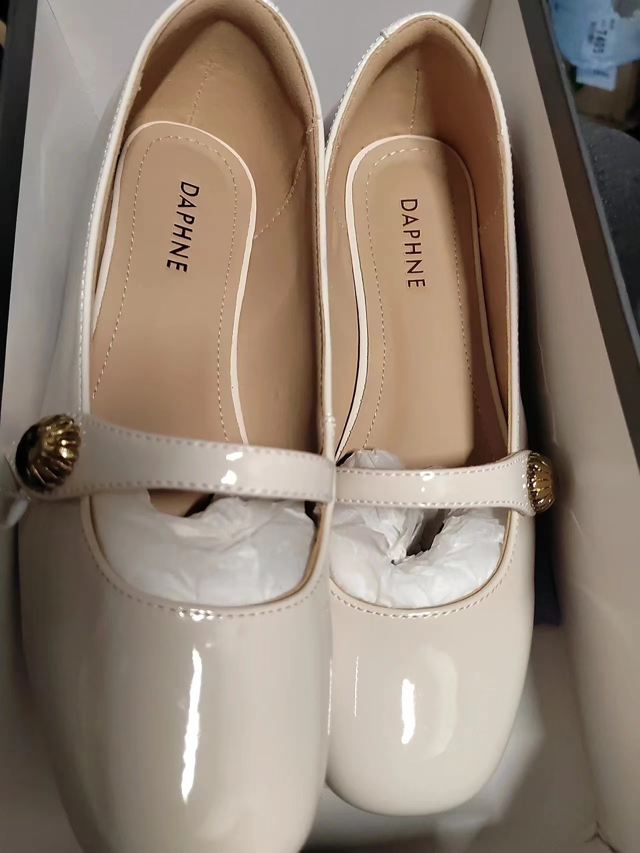 DAPHNE达芙妮南亿专卖店:59元! 达芙妮时尚单鞋女新款春夏百搭休闲鞋气质乐福单鞋玛丽珍鞋工作鞋-3