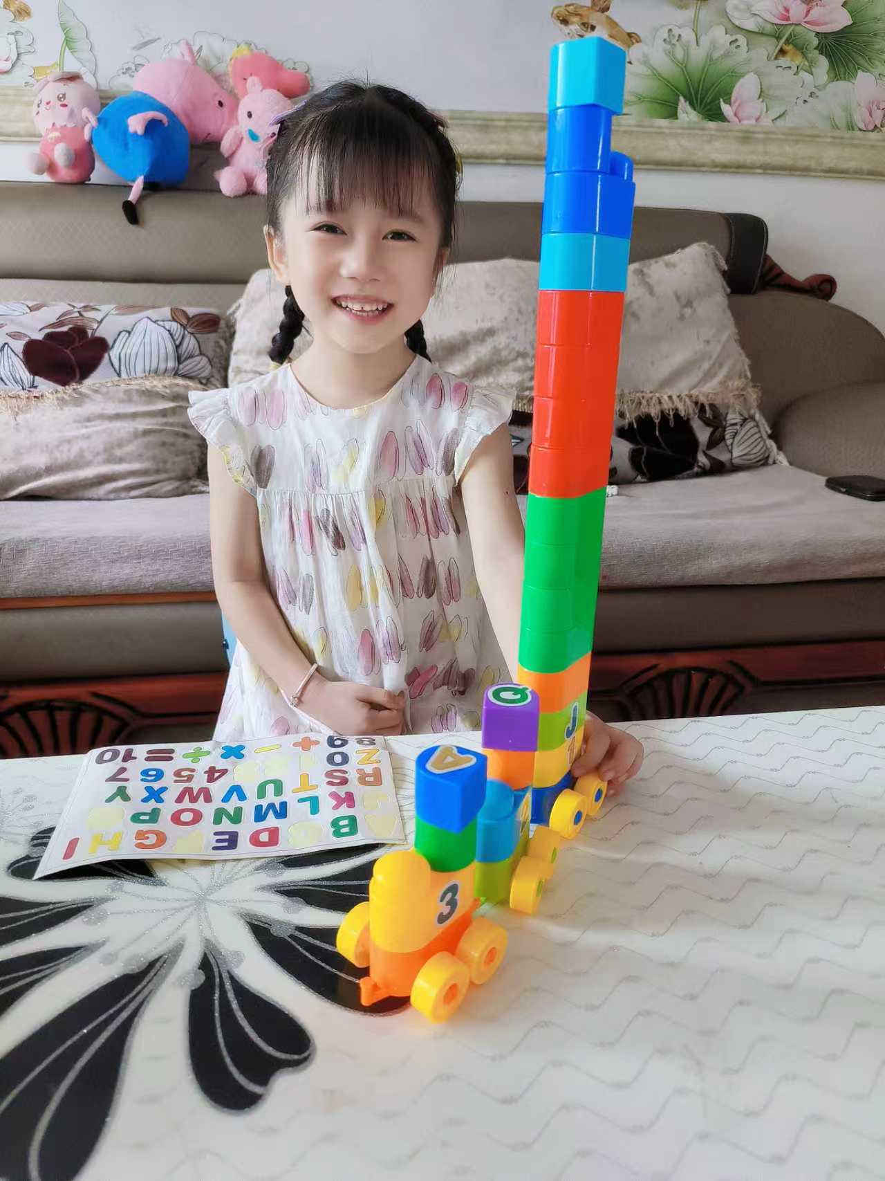 晨风母婴旗舰店:14.99元! 幼儿园儿童大颗粒方块积木拼装宝宝塑料拼图男孩3女孩益智玩具6岁-2