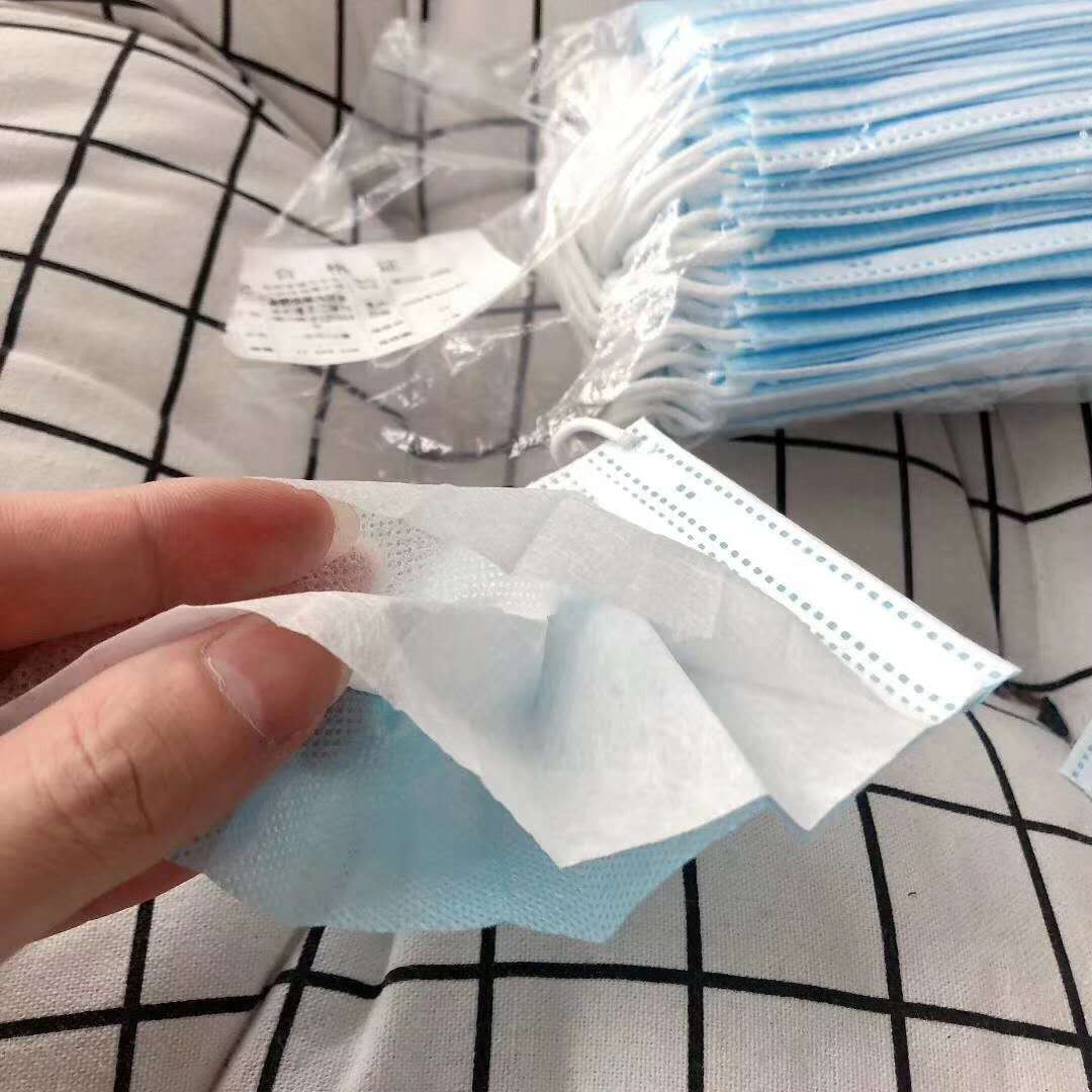 【100只】三层透气含熔喷布防护口罩 - 大淘客联盟
