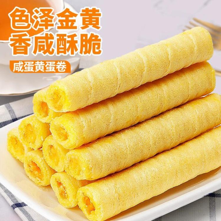 比比赞.芝麻蛋酥卷整箱8包48根