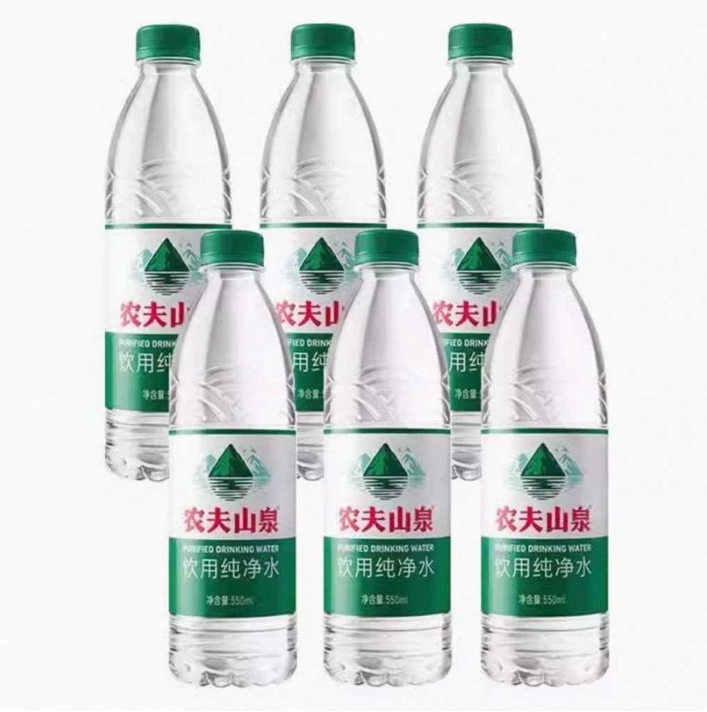 农夫山泉纯净水塑膜装550ml*6瓶