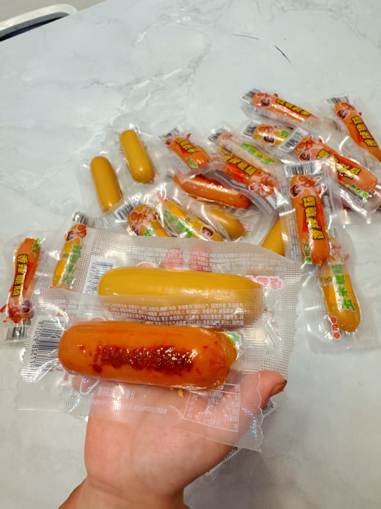 玉米/香辣热狗肠20根！500克！