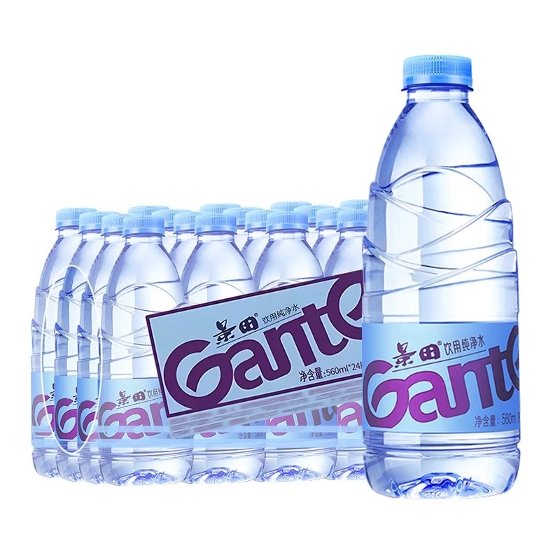 到手18.7元！景田纯净水560ml*24瓶