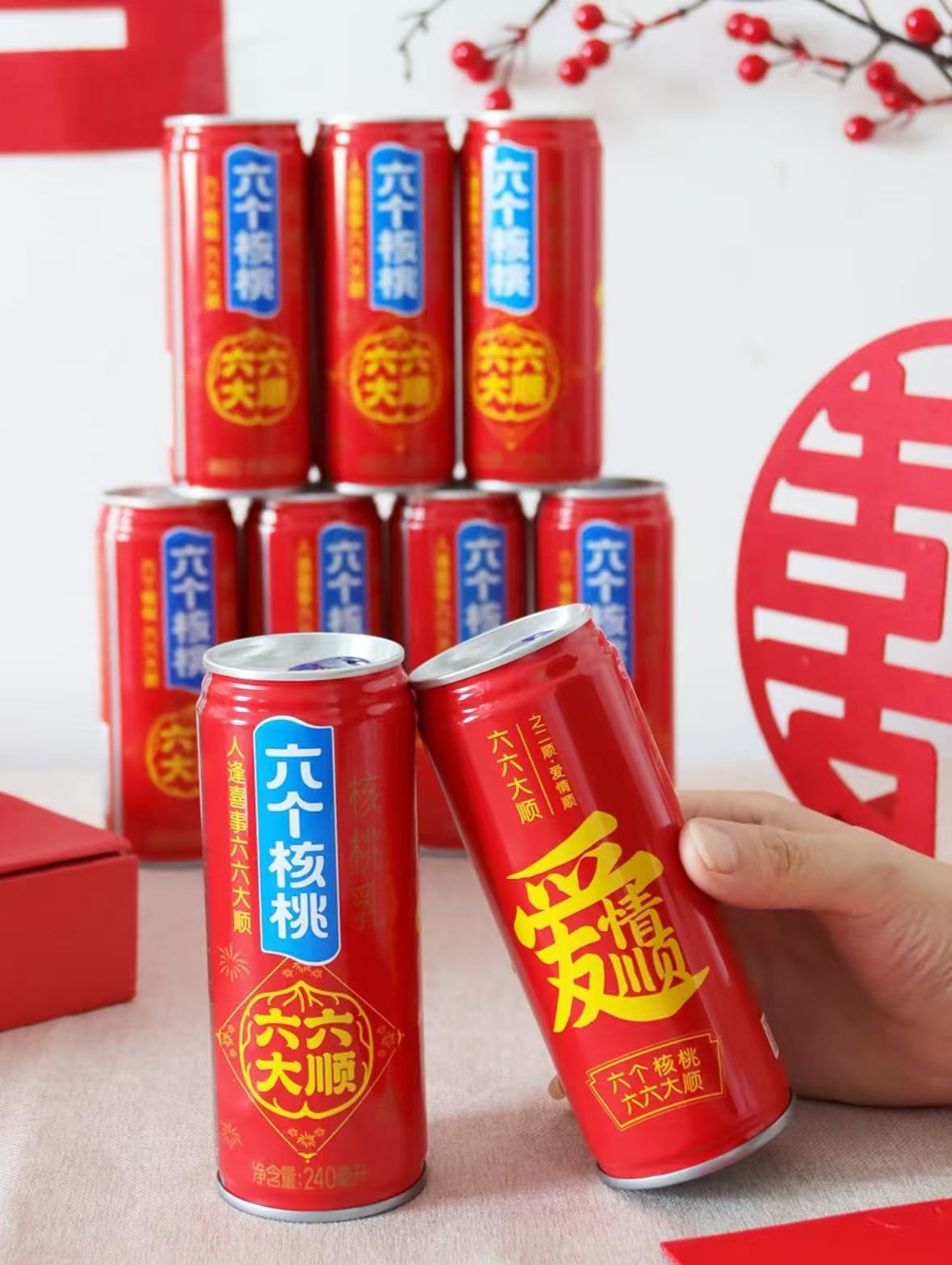 六个核桃植物蛋白饮料240mlx16罐