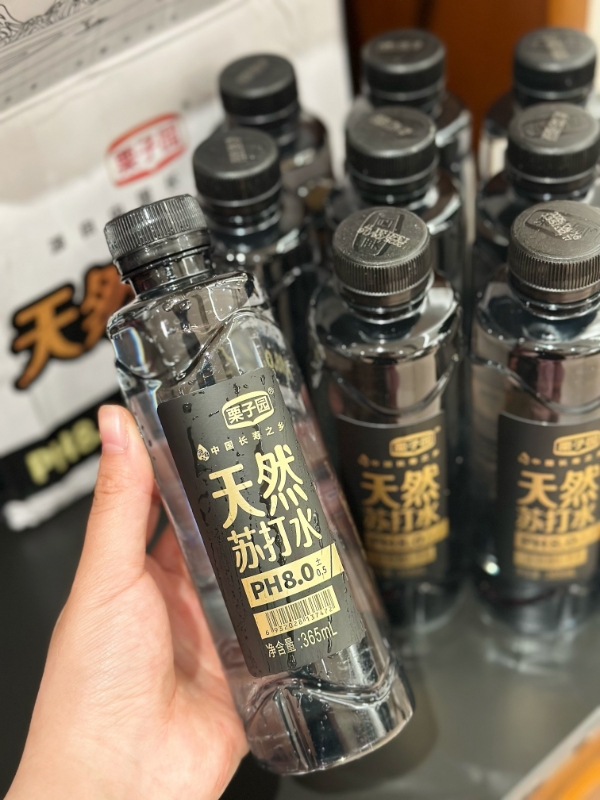 栗子园！天然苏打水365ML×12瓶