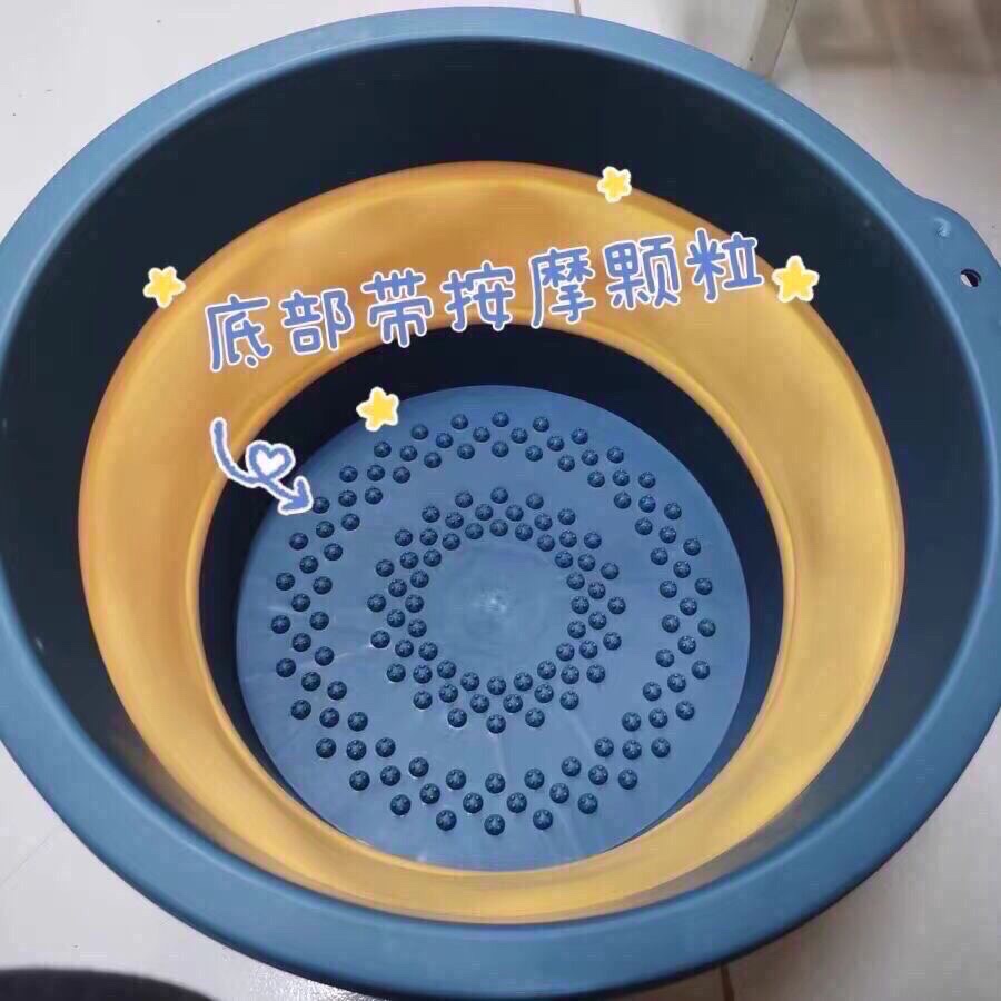 送30包泡脚包！可折叠按摩颗粒泡脚桶