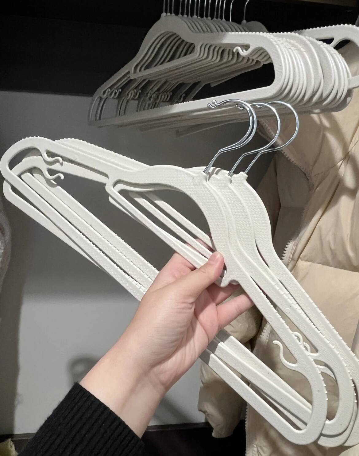 家用无痕防滑衣架10个