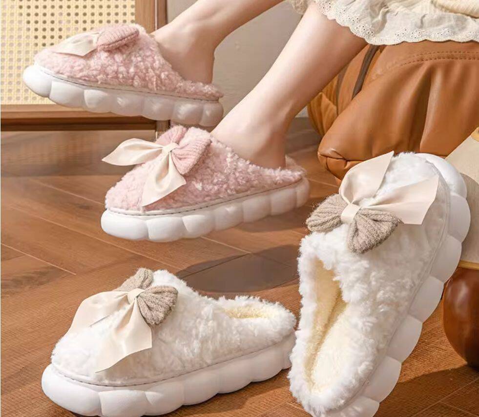 礼金+金币8元！高颜值厚底女款棉拖鞋