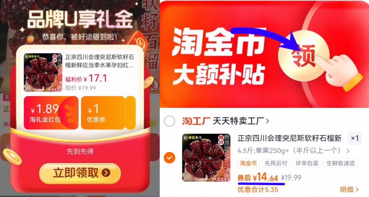 四川会理突尼斯软籽石榴5斤