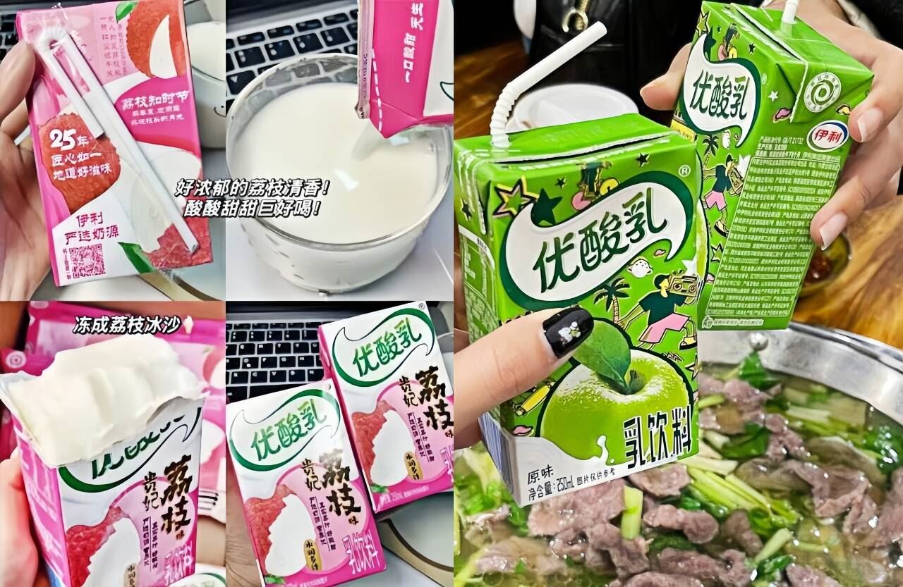 优酸乳250ml*10盒混合口味随机发原味夏季饮