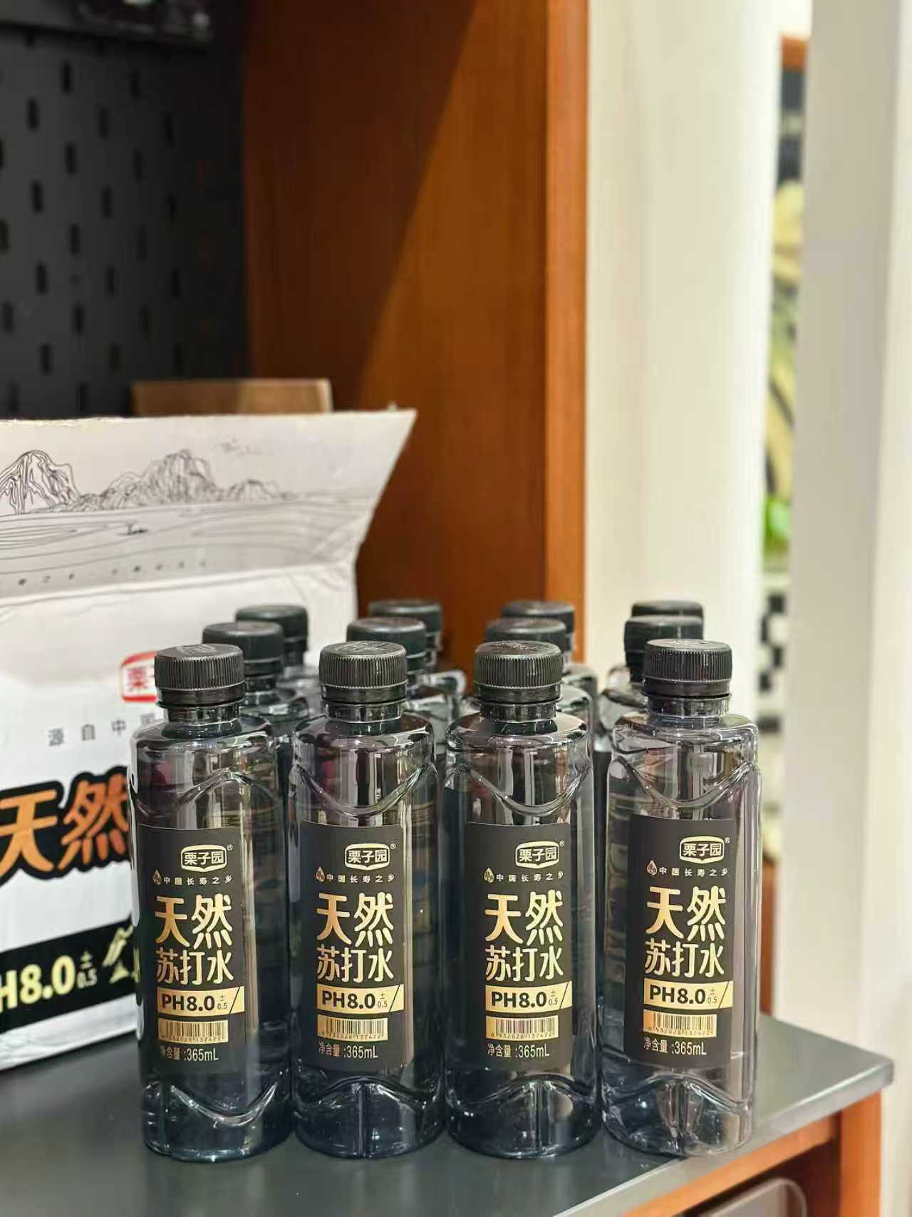 栗子园！天然苏打水365ML×12瓶