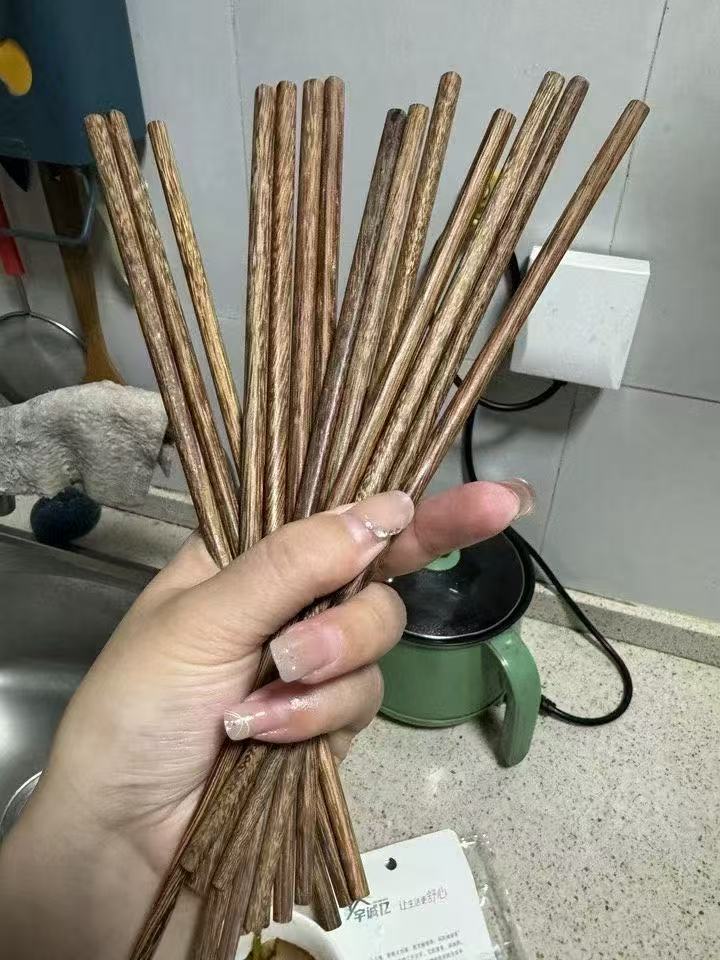 古臻匠鸡翅木筷子实木高端10双筷