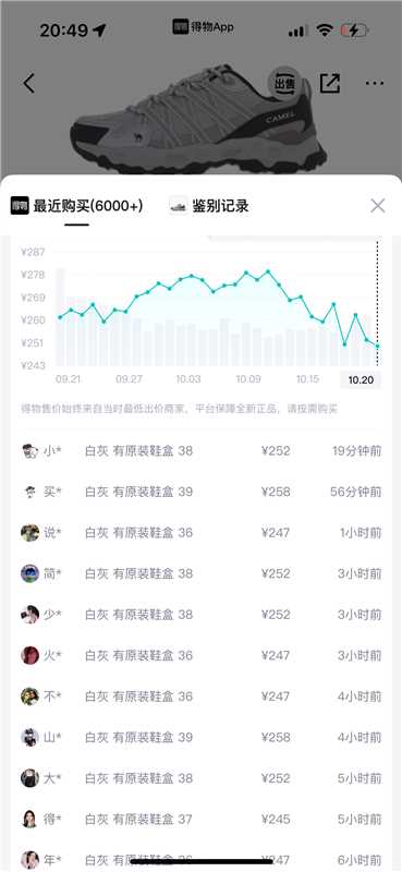 叠加300-20运动券骆驼清岩登山鞋