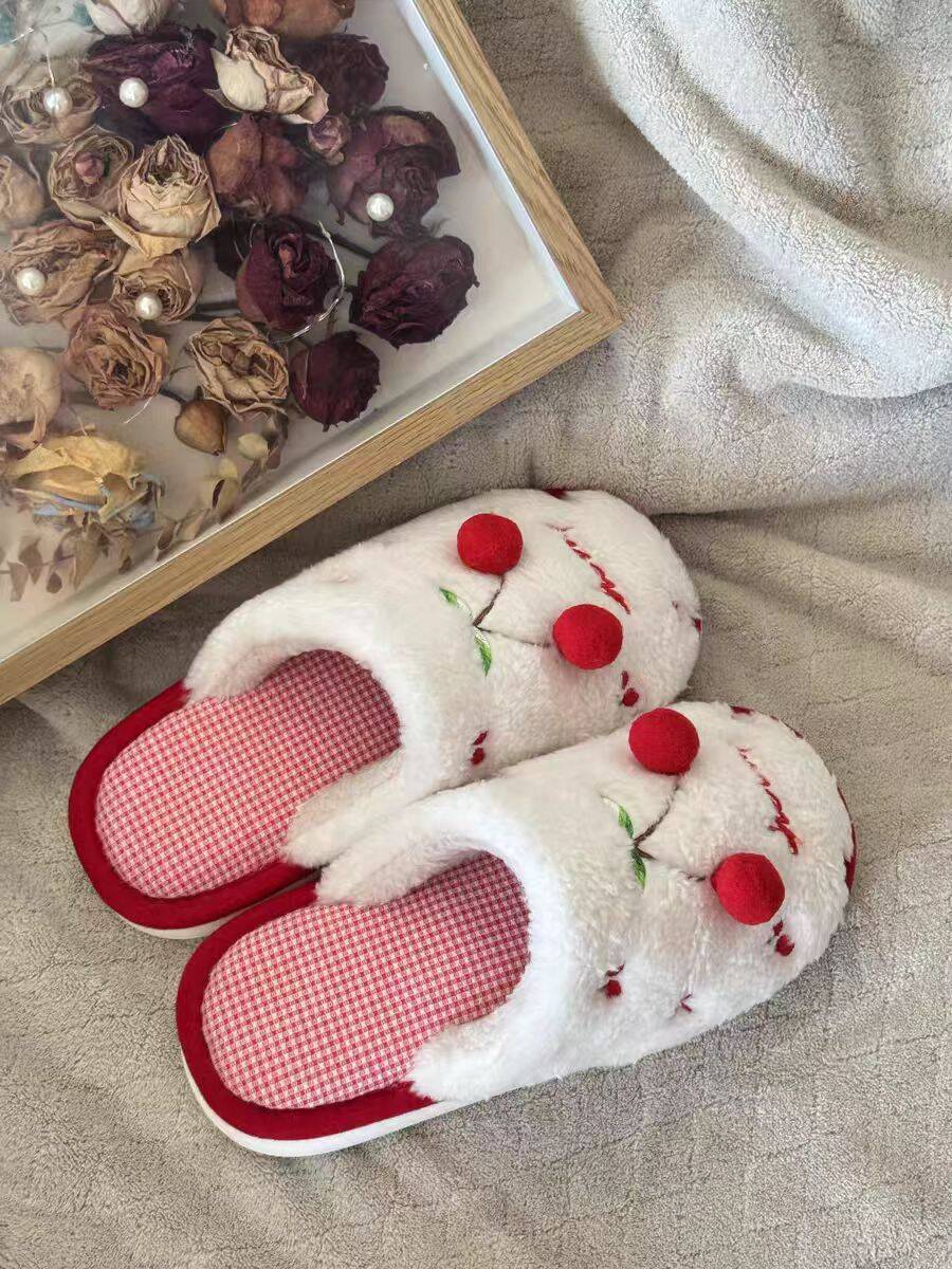 23.9！三福秋冬新款毛绒棉拖鞋