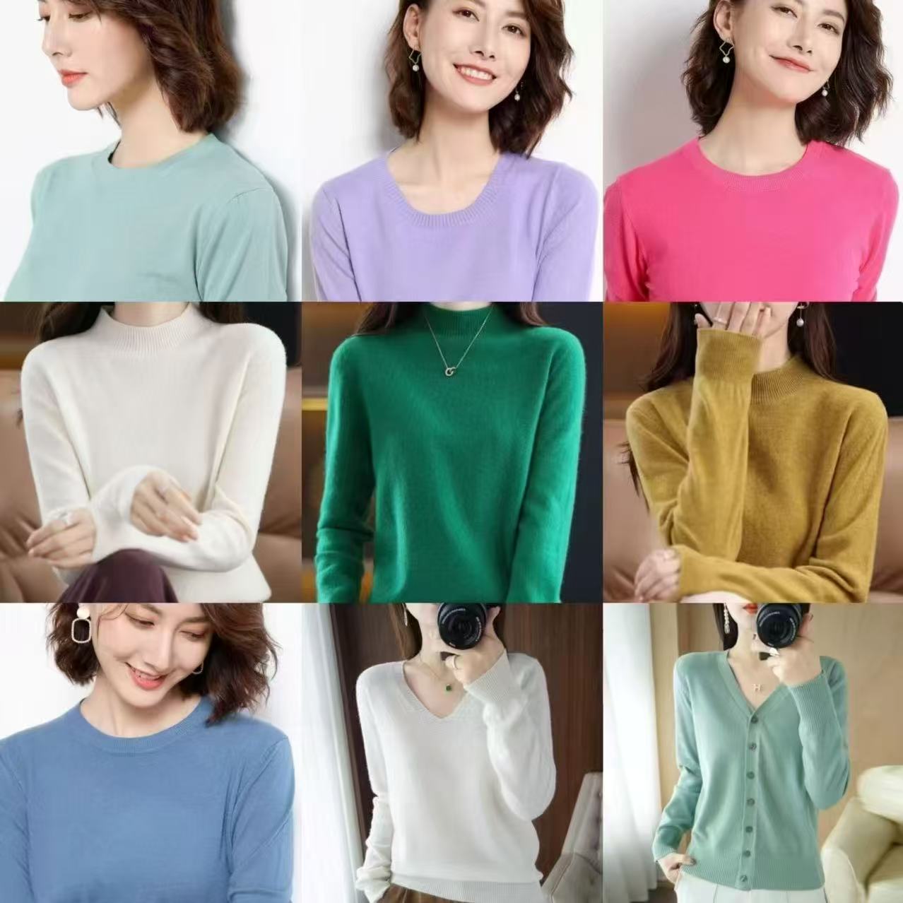 【第二件0元】鄂尔多斯针织衫共2件