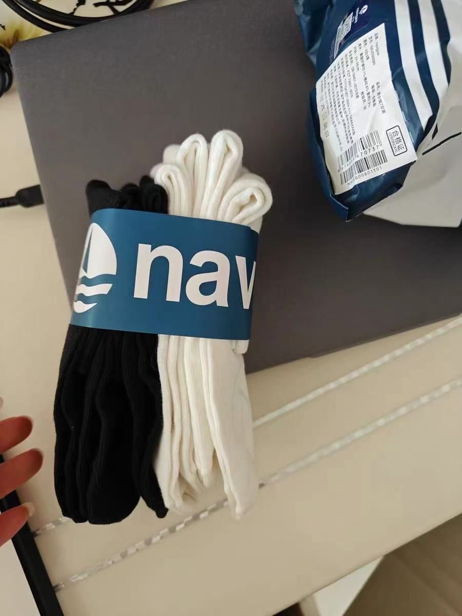 Navigare意大利小帆船10A抗菌防臭中筒袜7双