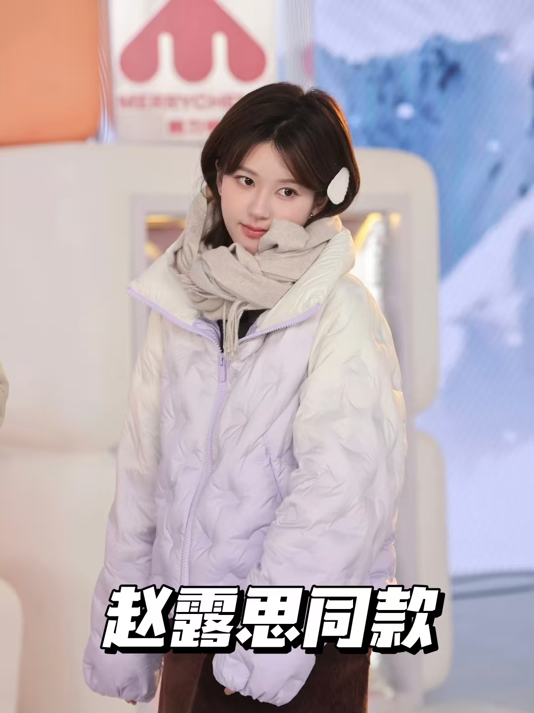 美力城90%鹅绒立领短款羽绒服