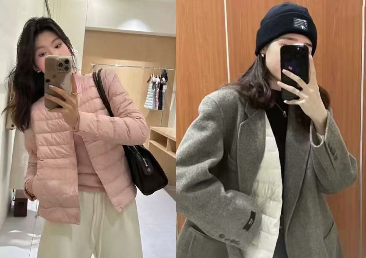 到手67！佟丽娅同款【鸭鸭】无领羽绒服