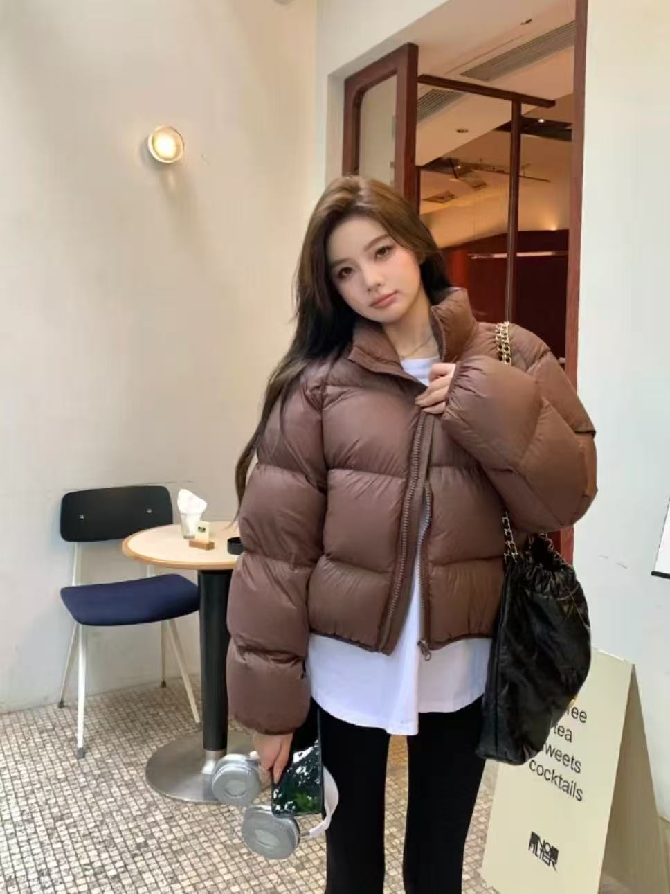 真维斯女装棕色肯豆风2025新款