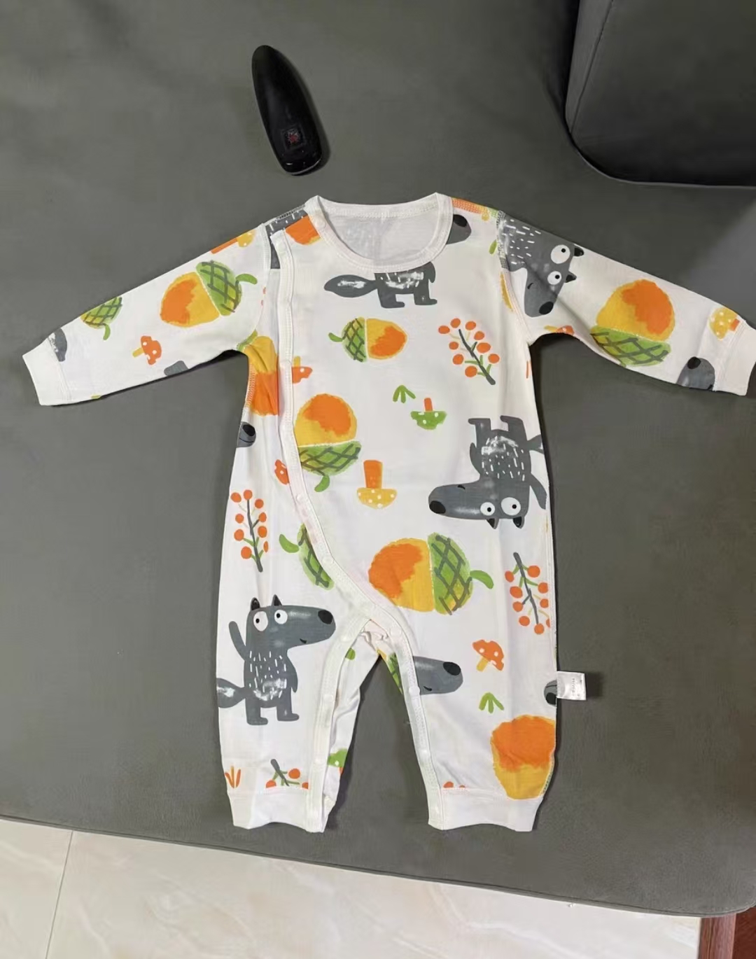 小猪大卫新生婴儿纯棉连体衣