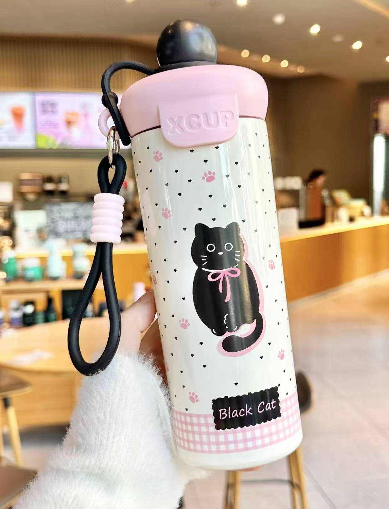 一杯双饮！316便携式保温杯650ml