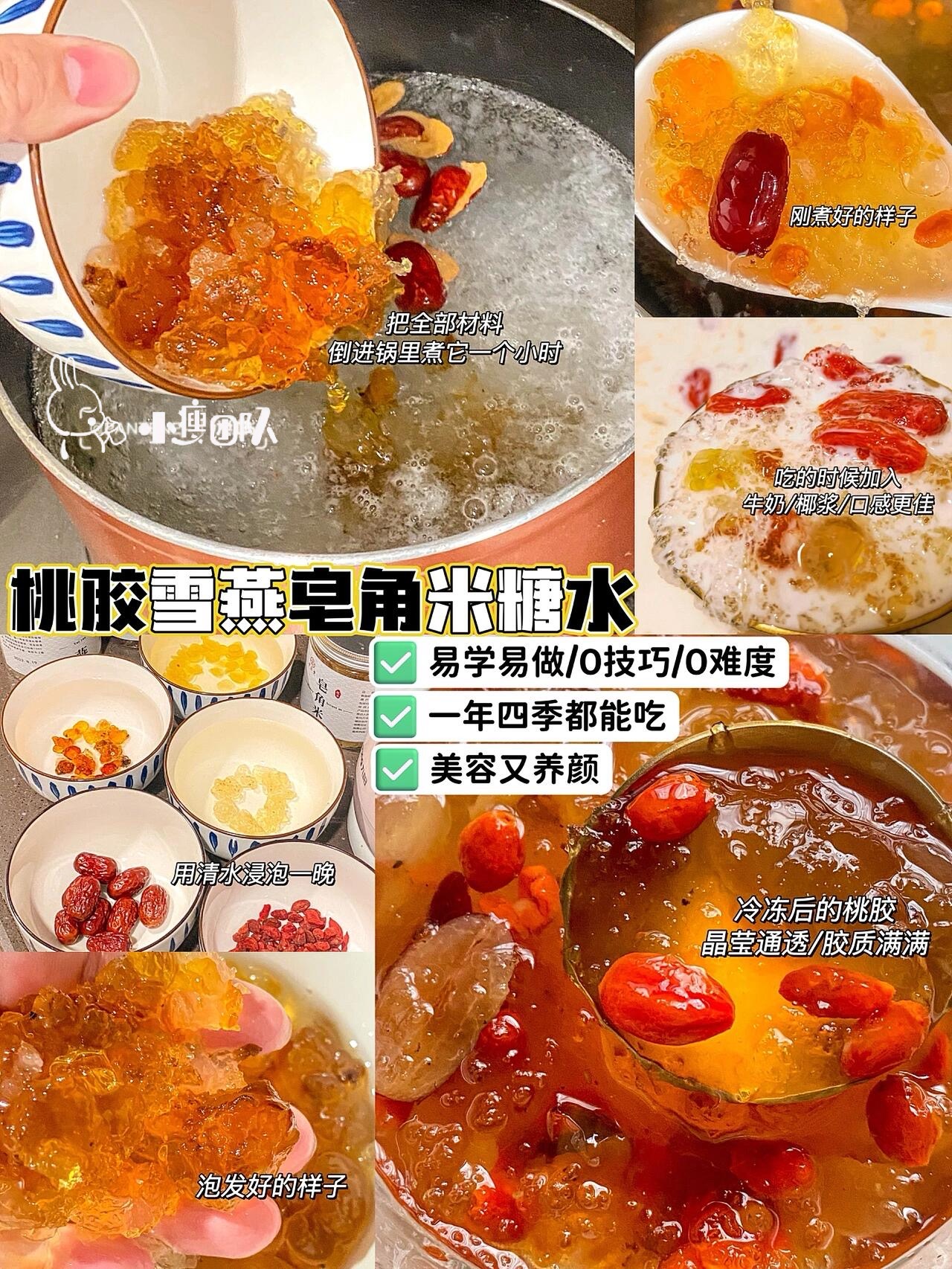 百年修正！桃胶皂角米雪燕组合15gx10