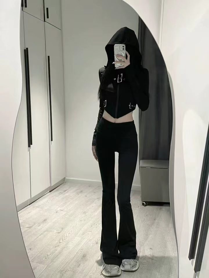 【SIINSIIN】冬季微喇裤高腰喇叭裤加厚