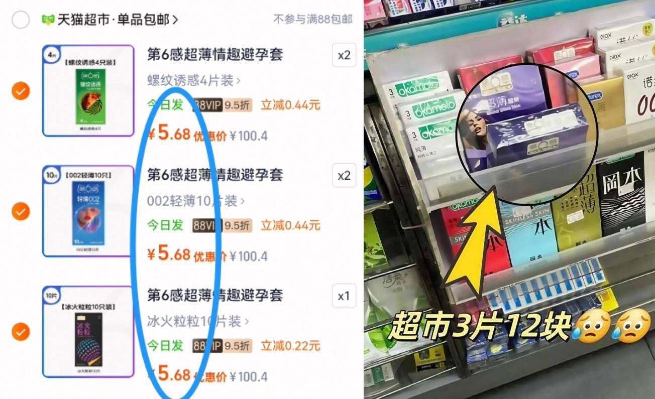 【神车】第六感任选5件玻尿酸避孕套