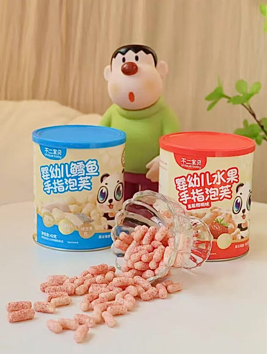 不二宝贝手指泡芙条 6月+宝宝健康零食无添加