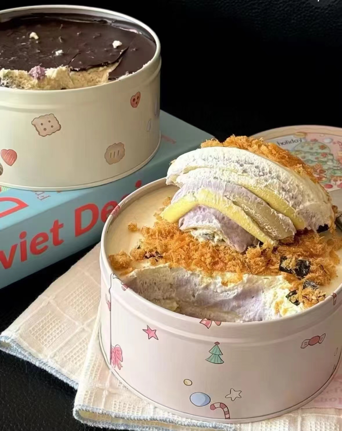 切记拍5件！熊治铁罐子蛋糕动物奶油5罐！！