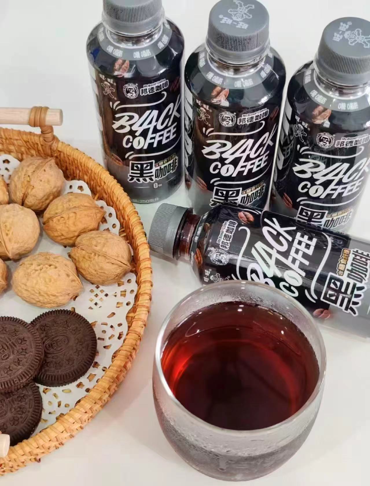 旺旺邦德黑咖啡健身即饮咖啡250ml*15瓶