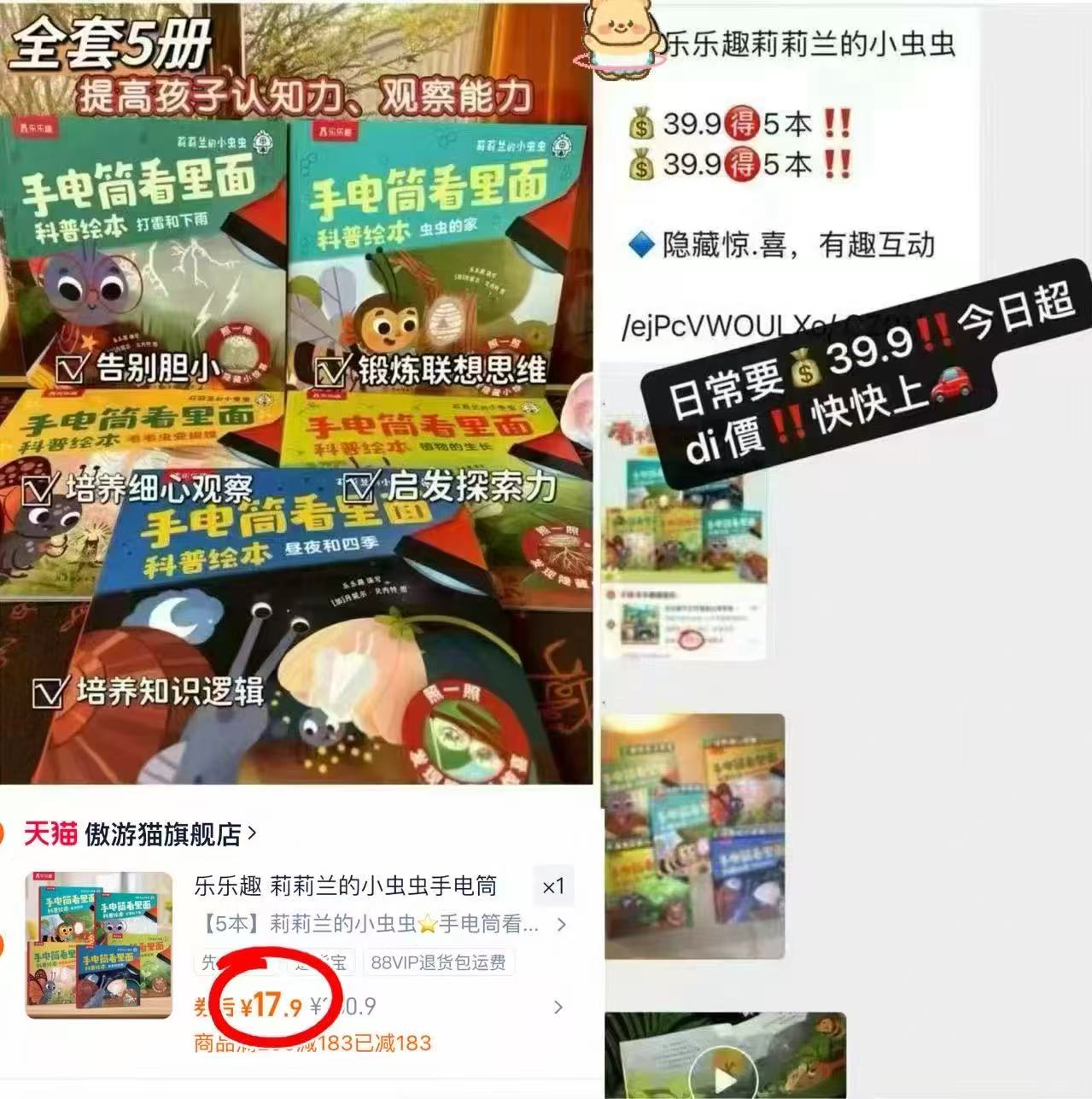 乐乐趣莉莉兰小虫虫手电筒绘本