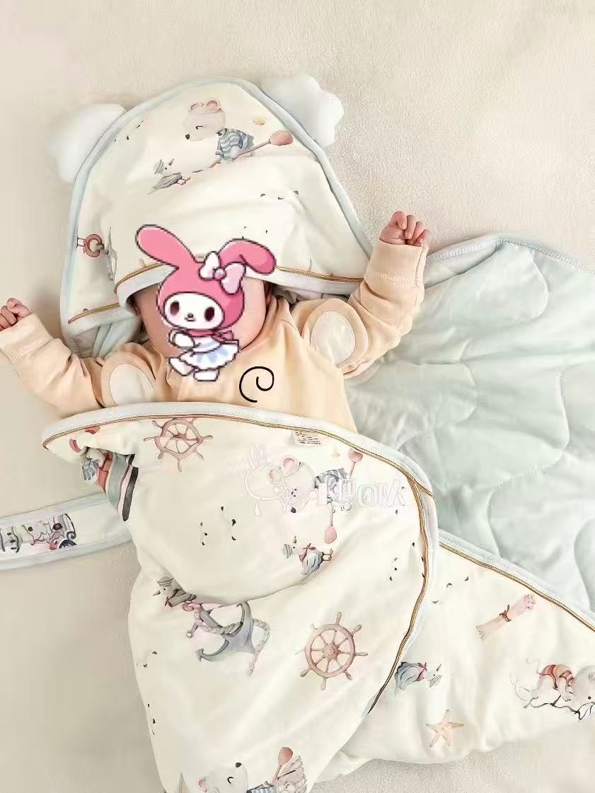 开丽包被婴儿冬天加厚抱被两用睡袋