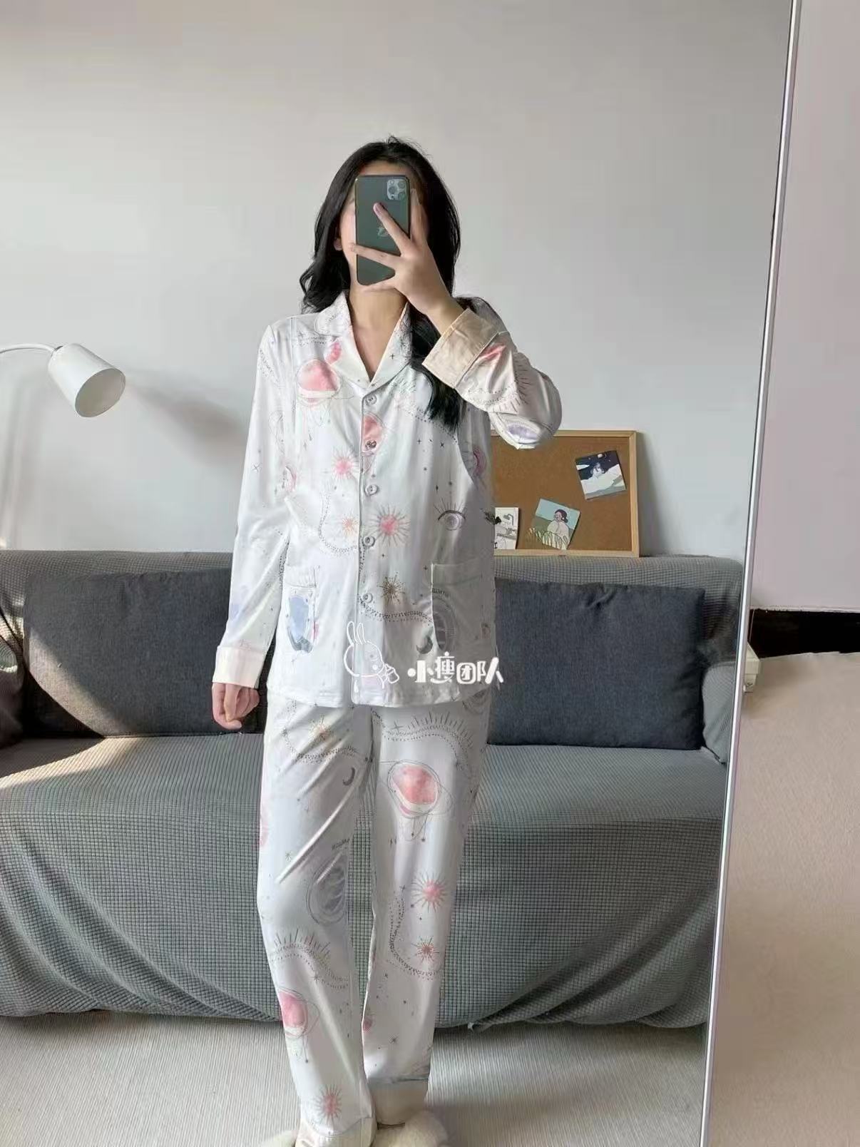 79.9！婧麒云慕丝月子服秋冬季纯哺乳家居服