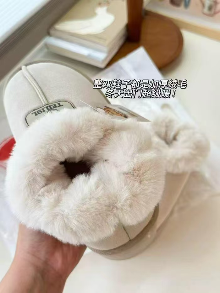 新潮品牌！泰迪爱兰毛绒雪地靴