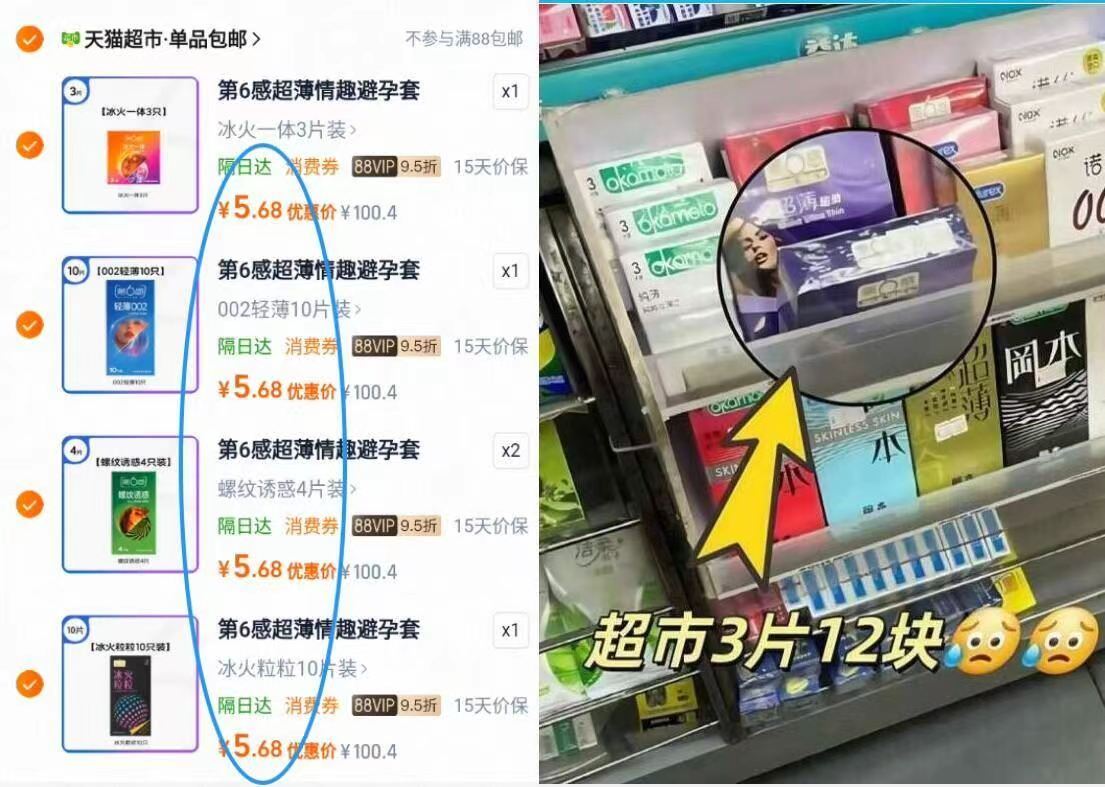 【神车】第六感任选5件玻尿酸避孕套