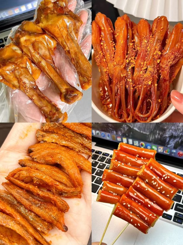 拍15~味滋源卤味鸭货鸭肫小鱼仔下酒菜