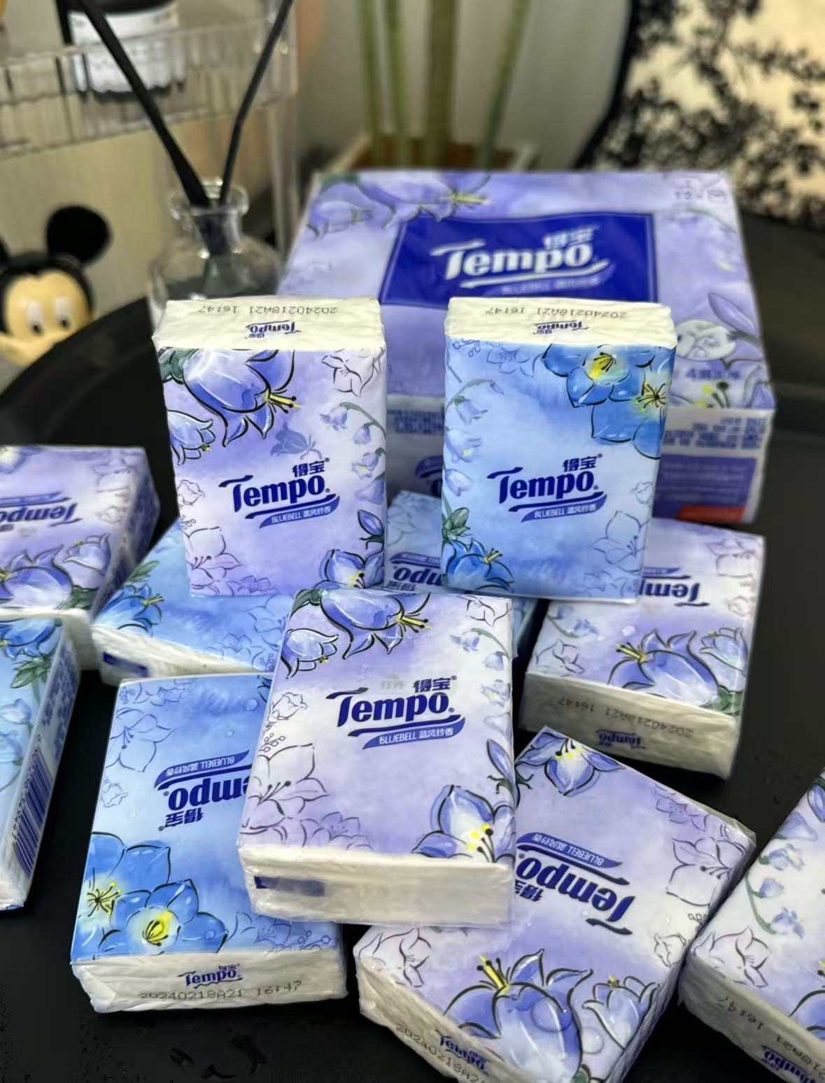 得宝蓝风铃手帕纸54包便携装