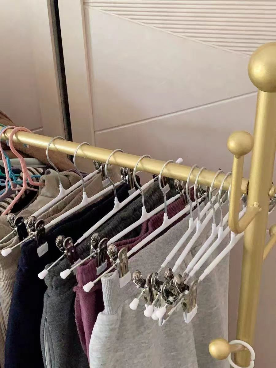 纳米无痕防滑金属裤架10个