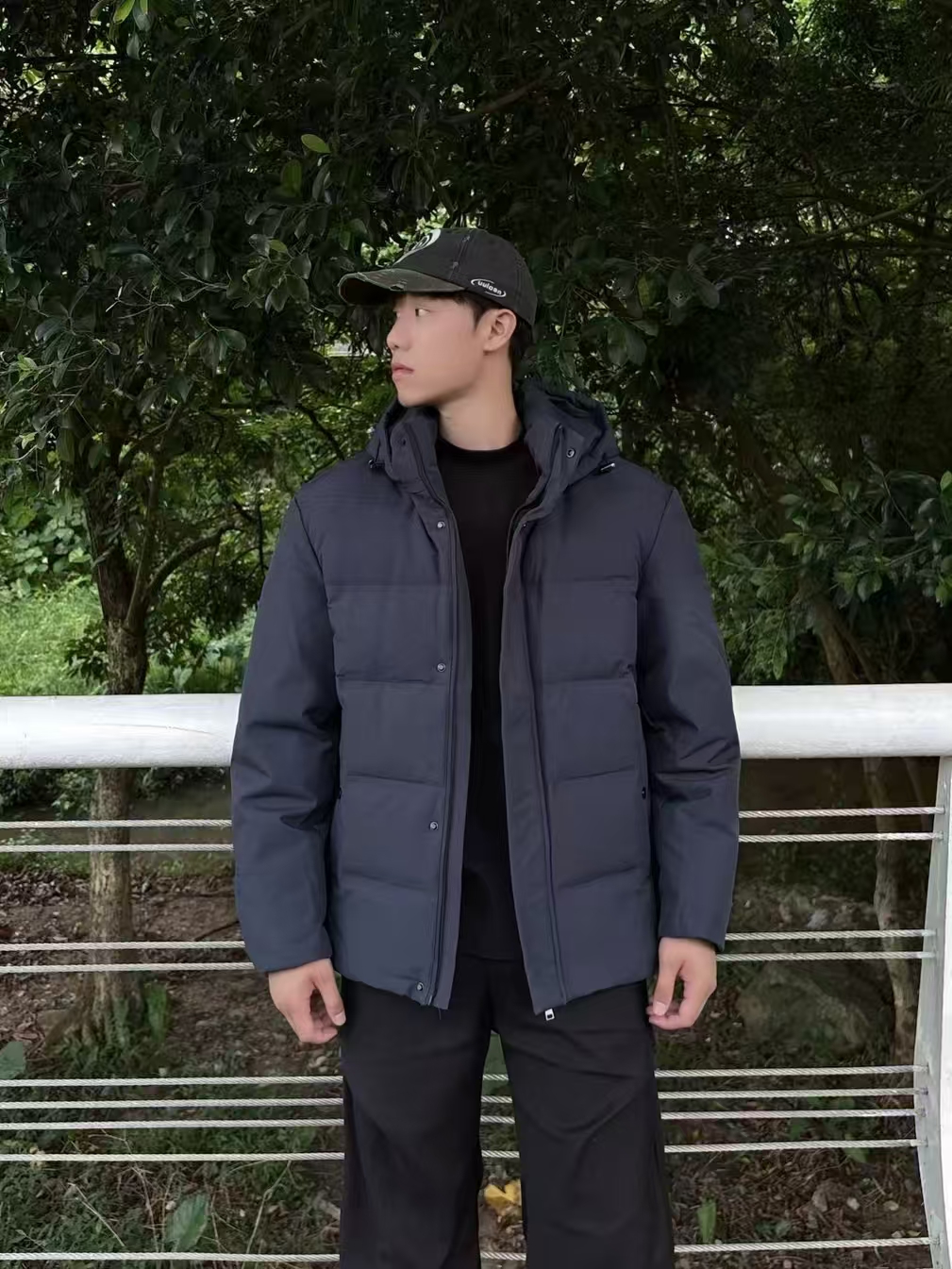 雪中飞男士中长款2025冬季新款加厚鹅绒外套