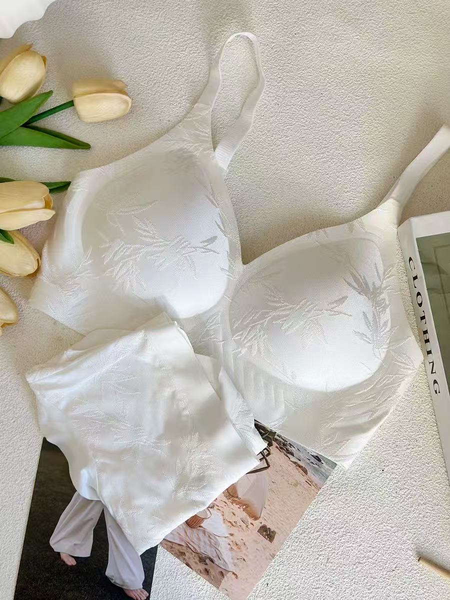 氧心浮光竹影10A抑菌反重力果冻内衣两件装