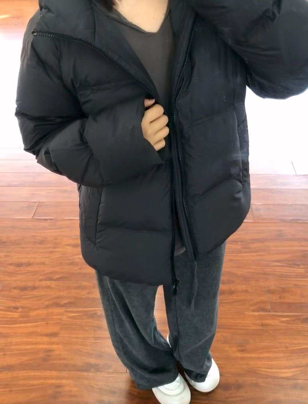 森马！90绒子防泼水连帽羽绒服男